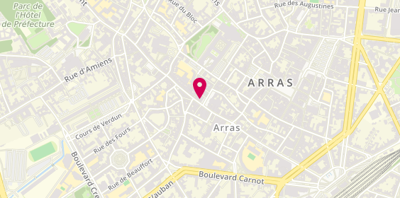 Plan de Jeff de Bruges, 2 Rue Saint-Aubert, 62000 Arras