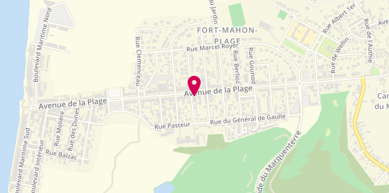 Plan de L'Atelier de Pierre, 751 avenue de la Plage, 80120 Fort-Mahon-Plage