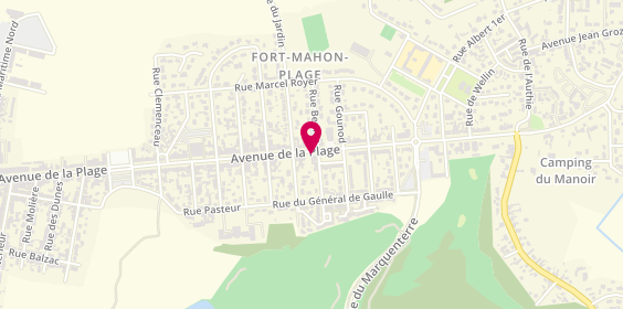 Plan de La Bécassine, 567 avenue de la Plage, 80120 Fort-Mahon-Plage