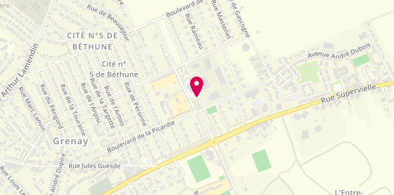 Plan de Petit'grandeur, Boulevard de l'Église Saint Louis Zal Verte, 62160 Grenay