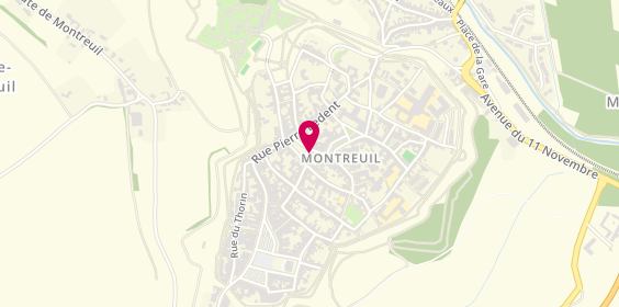 Plan de Chocolaterie de Beussent, 10 place De Darnétal, 62170 Montreuil-Sur-Mer