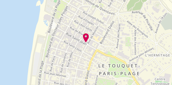 Plan de Maison Georges Larnicol, 73 Bis Rue Saint-Jean, 62520 Le Touquet-Paris-Plage