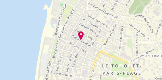 Plan de Au Chat Bleu, 47 Bis Rue Saint-Jean, 62520 Le Touquet-Paris-Plage
